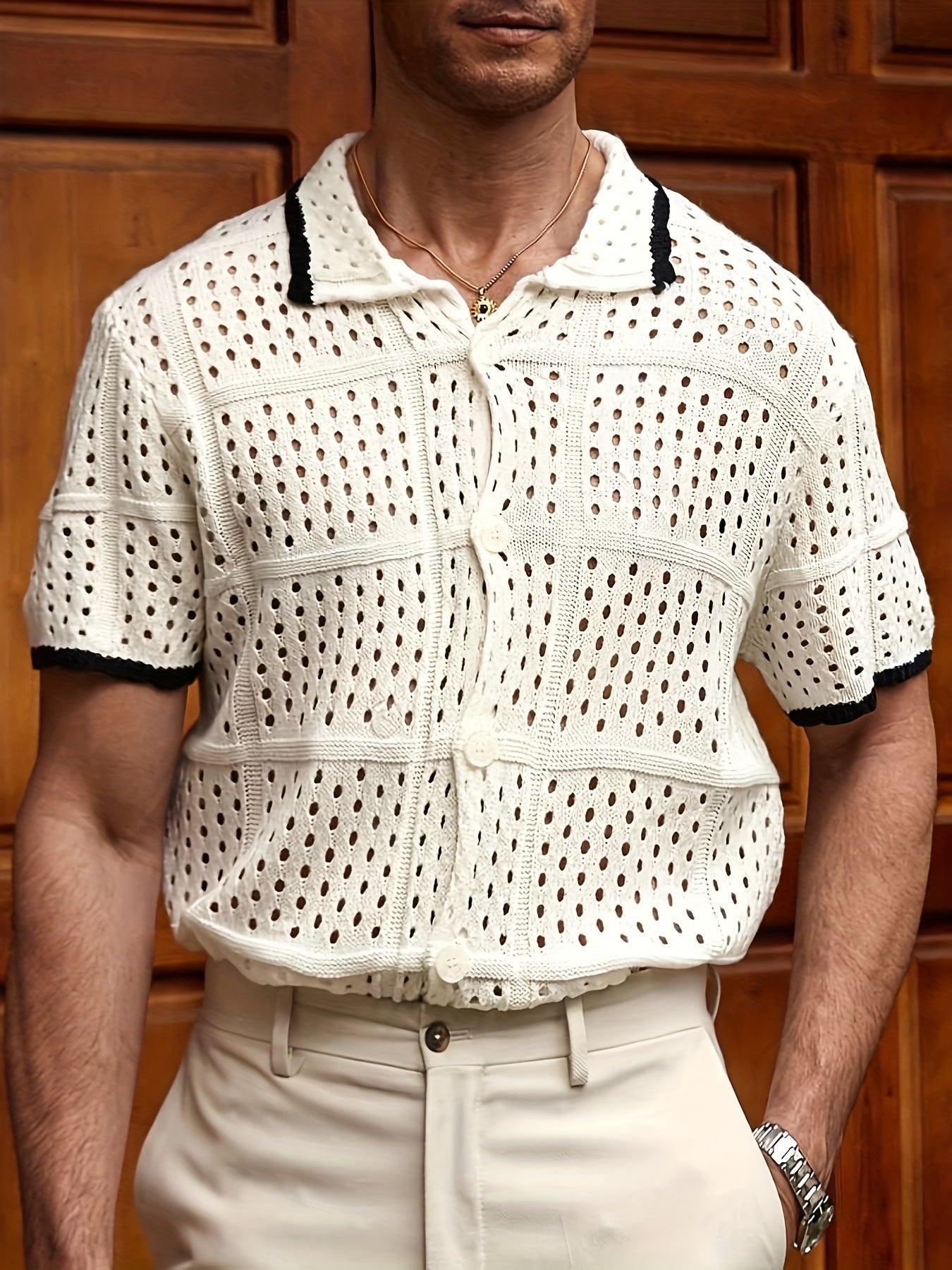 Pastel Wave - knitted shirt