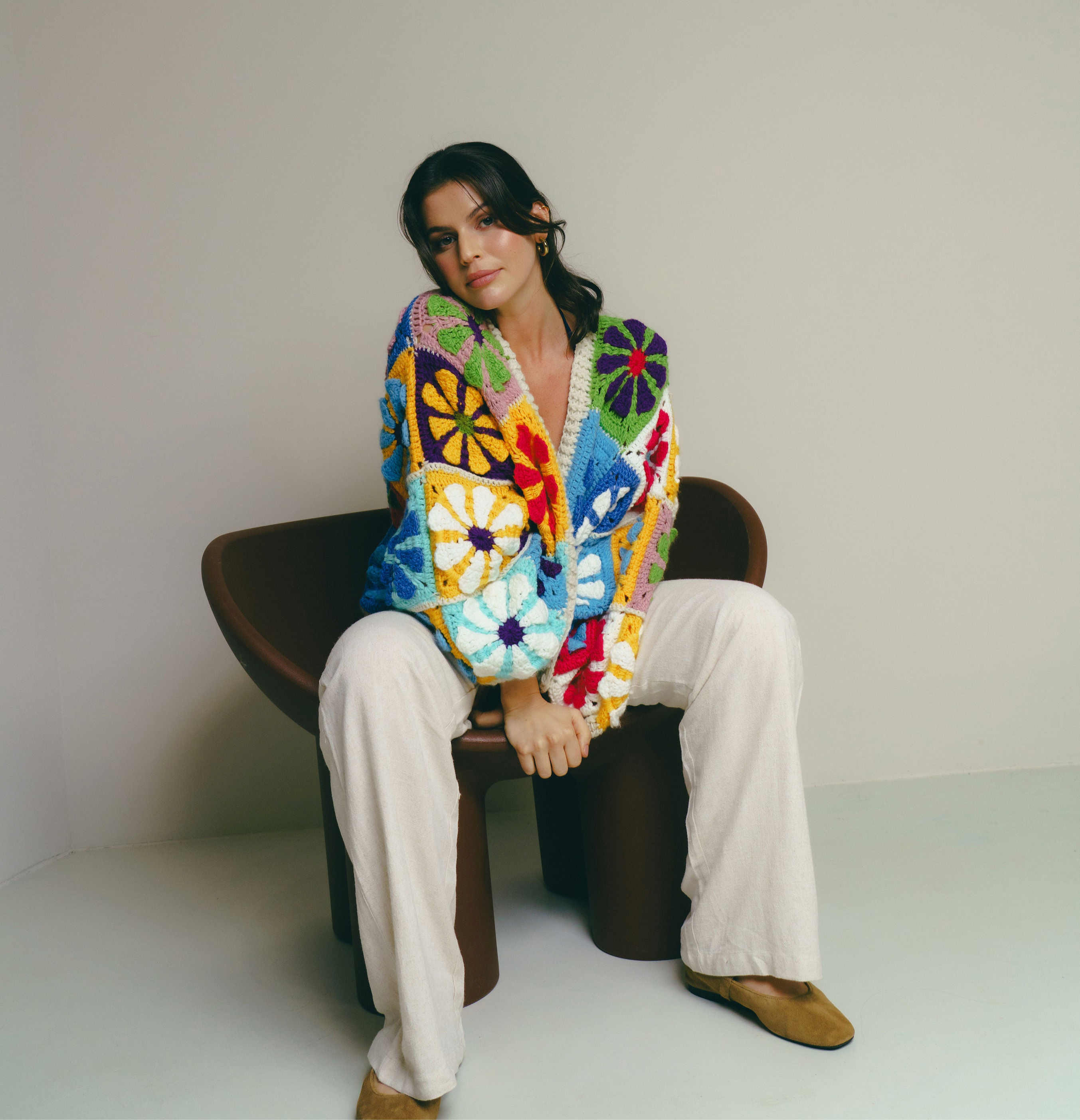 Handmade Boho Blossom Cardigan
