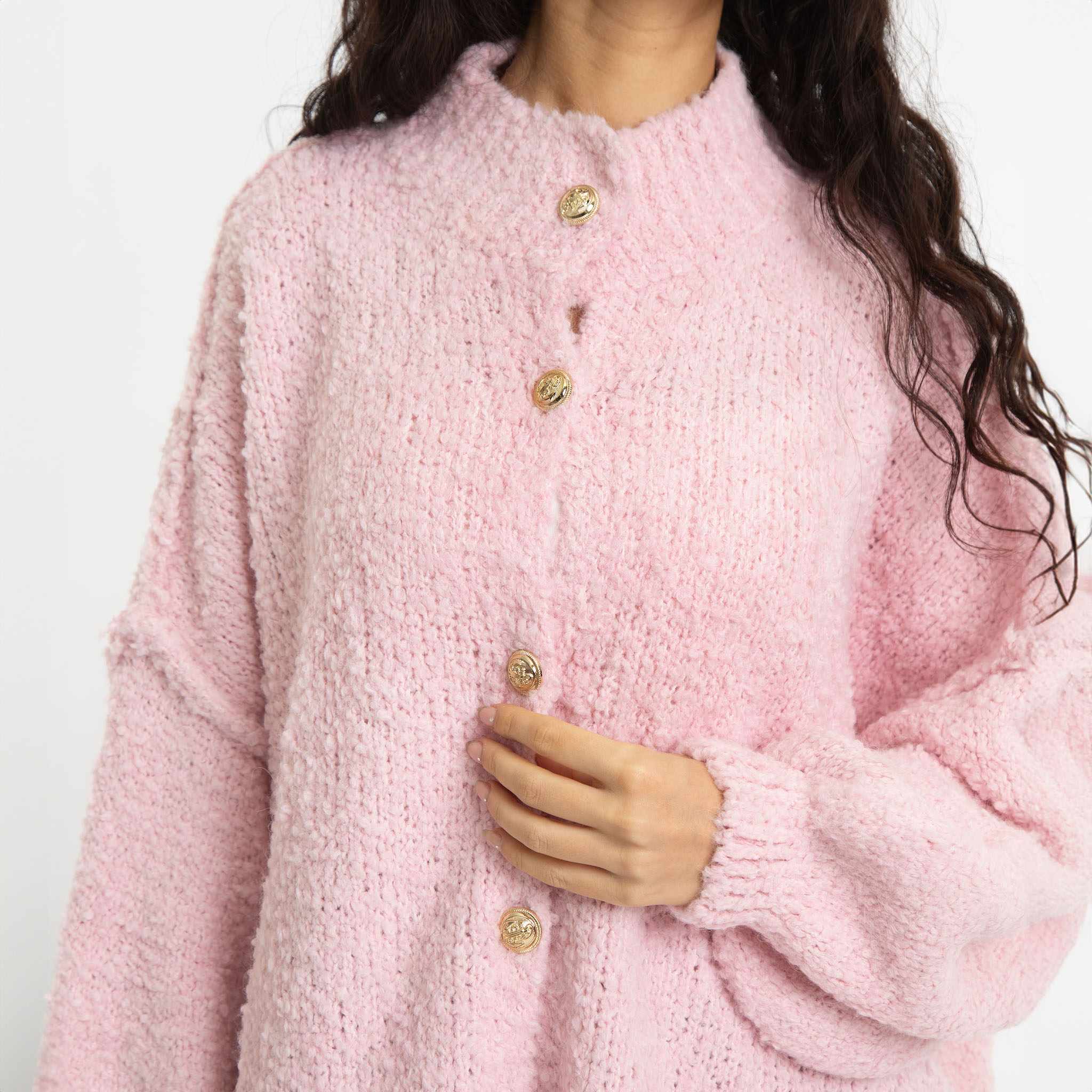 Bouclé Oversized Cardigan "CozyGlam"