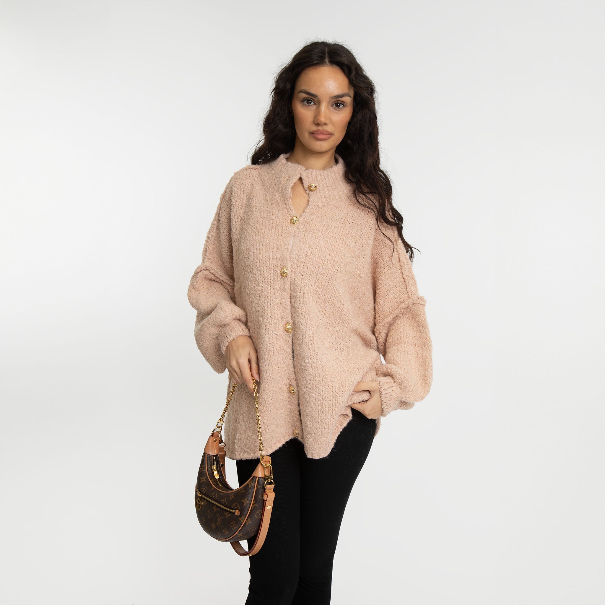 Bouclé Oversized Cardigan "CozyGlam"