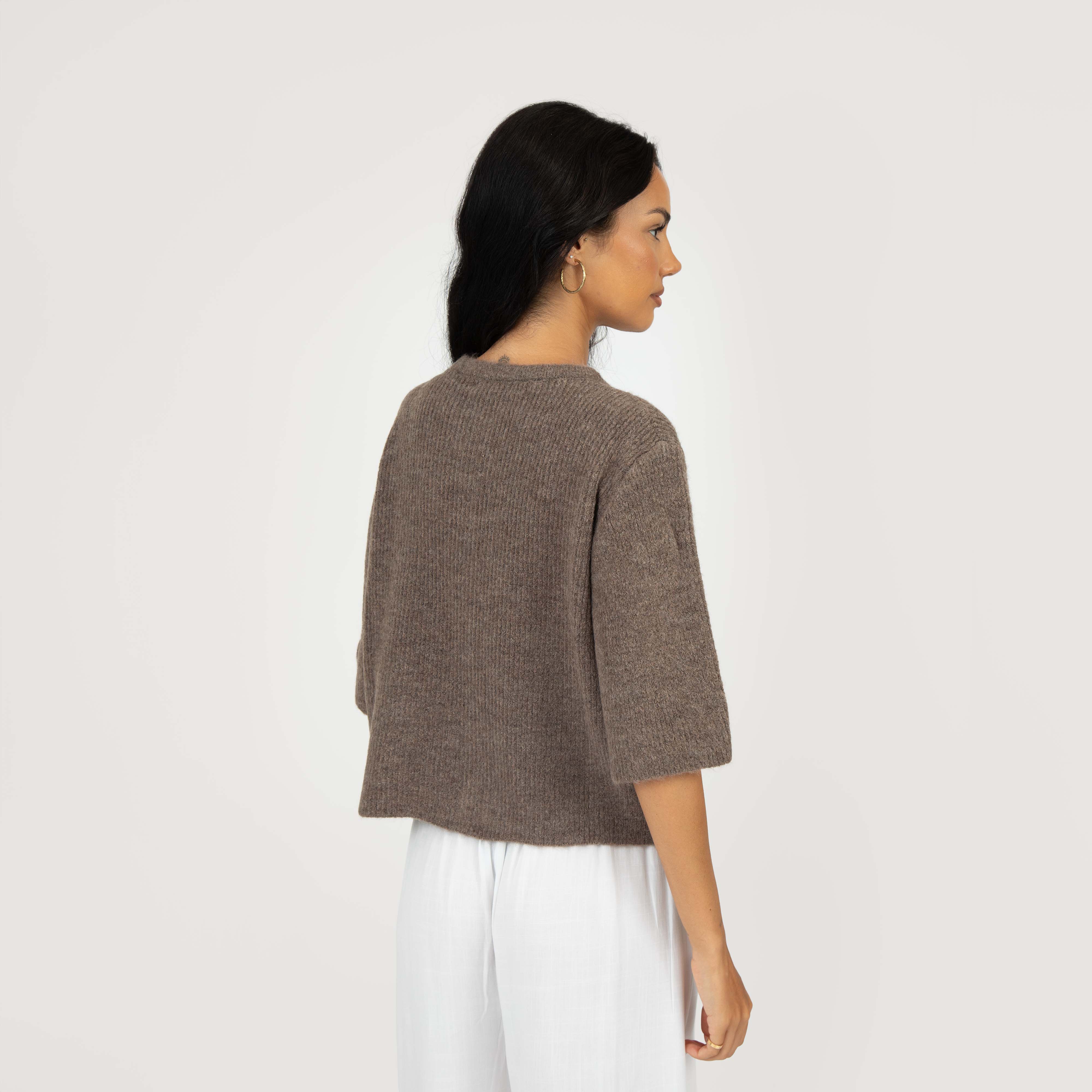 Kurzarm-Strickcardigan