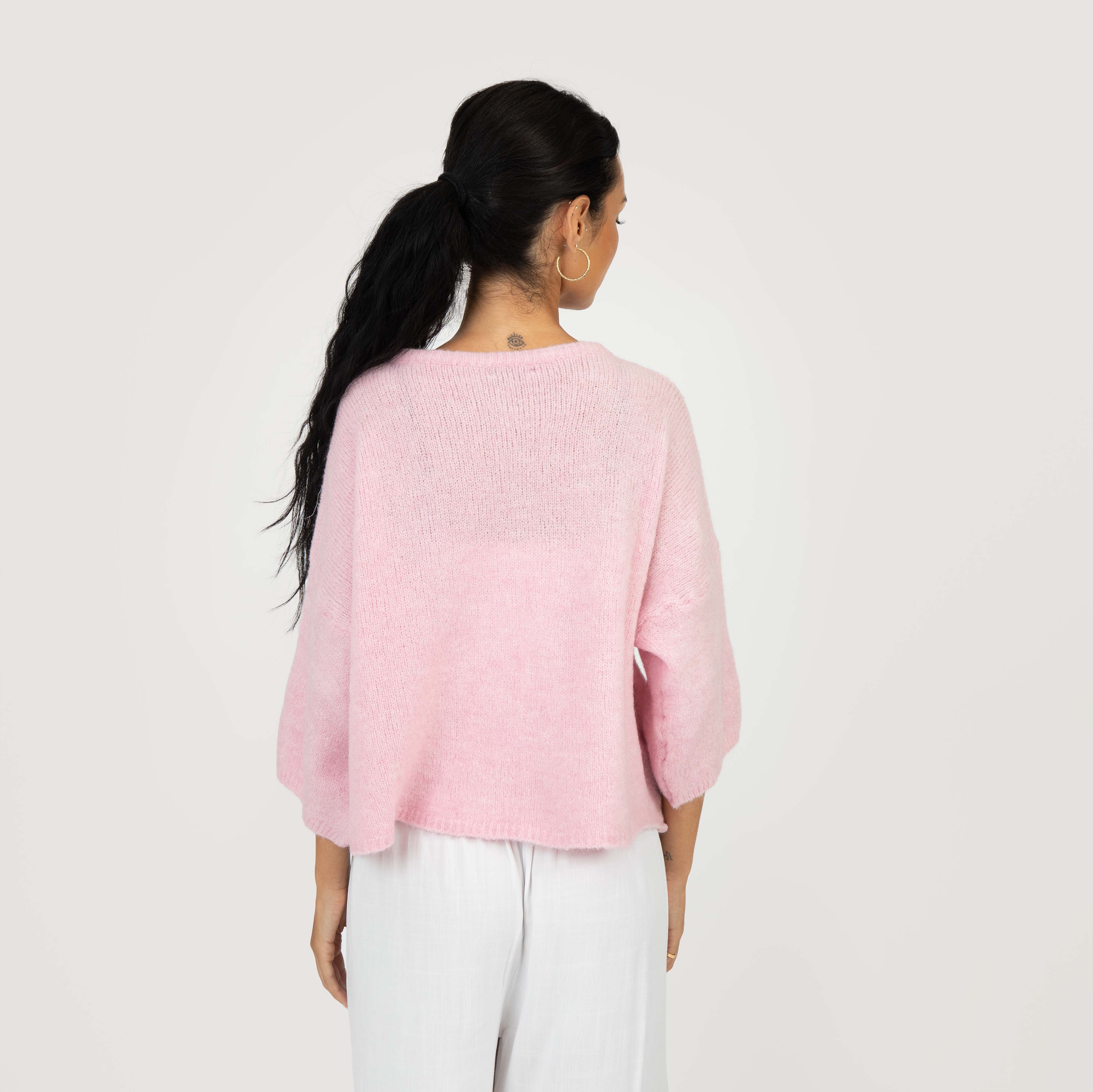 Kurzarm-Cardigan mit Schleifen