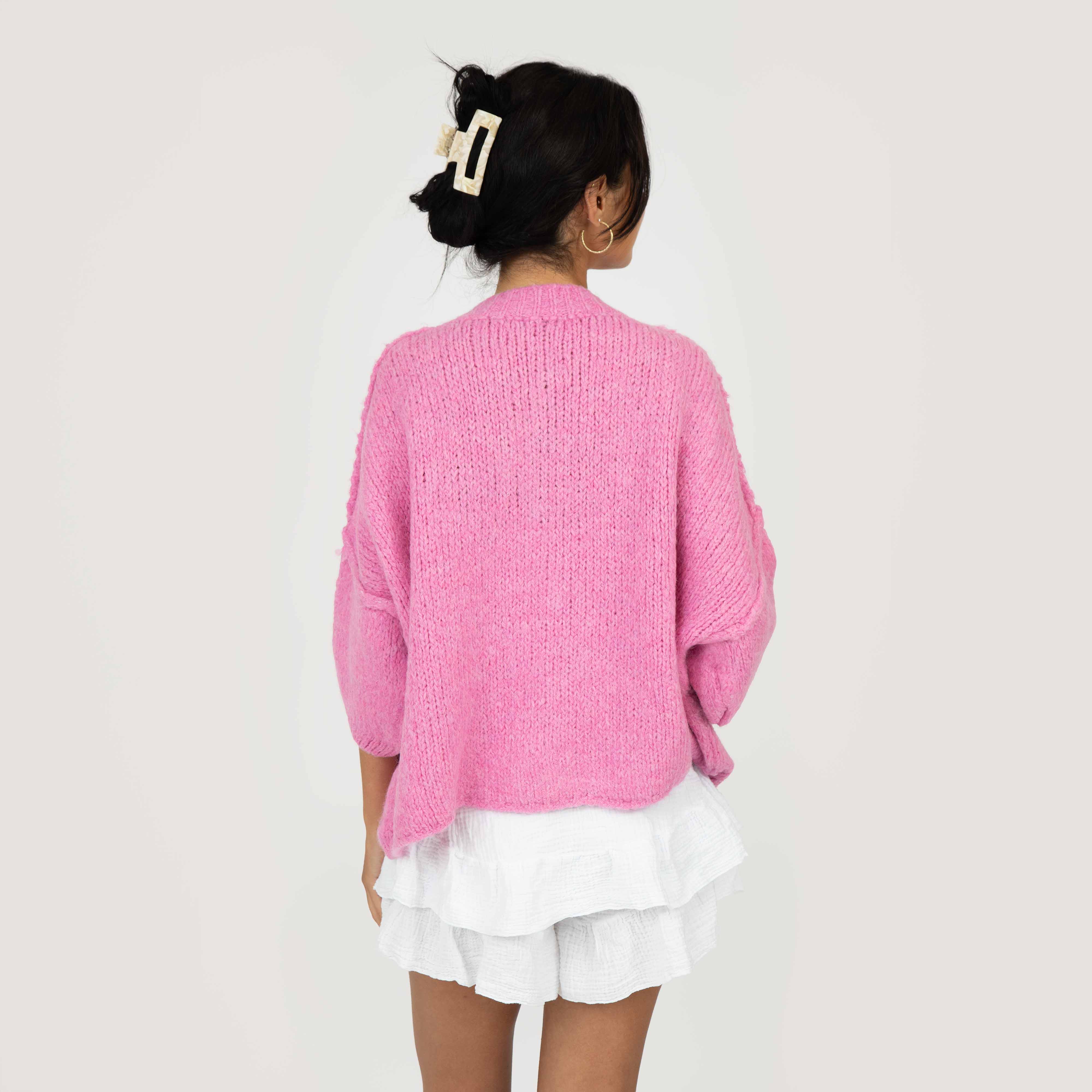 CozyGlam Kurzarm Cardigan