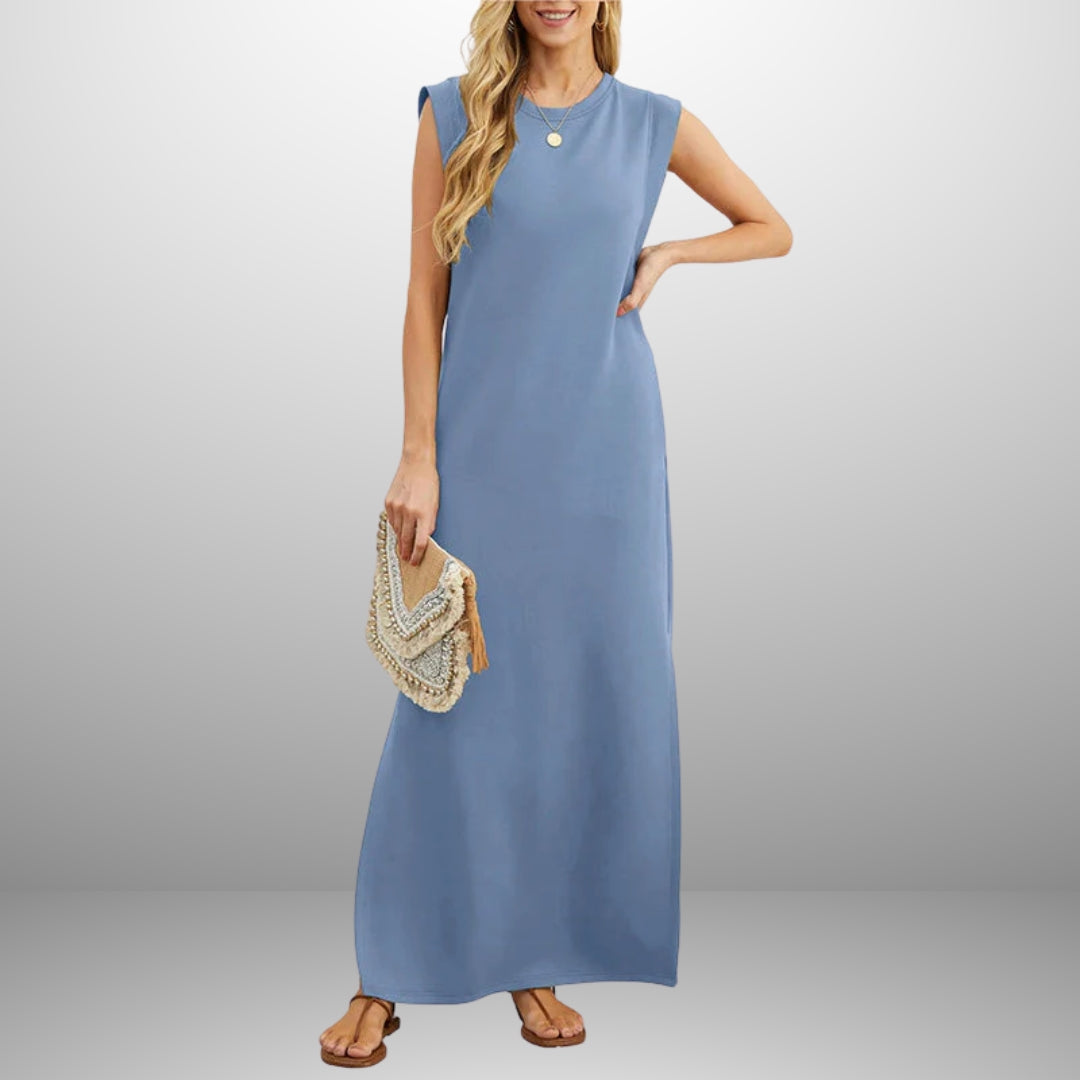 Emma | Long Flowing Wrinkle Free Dress
