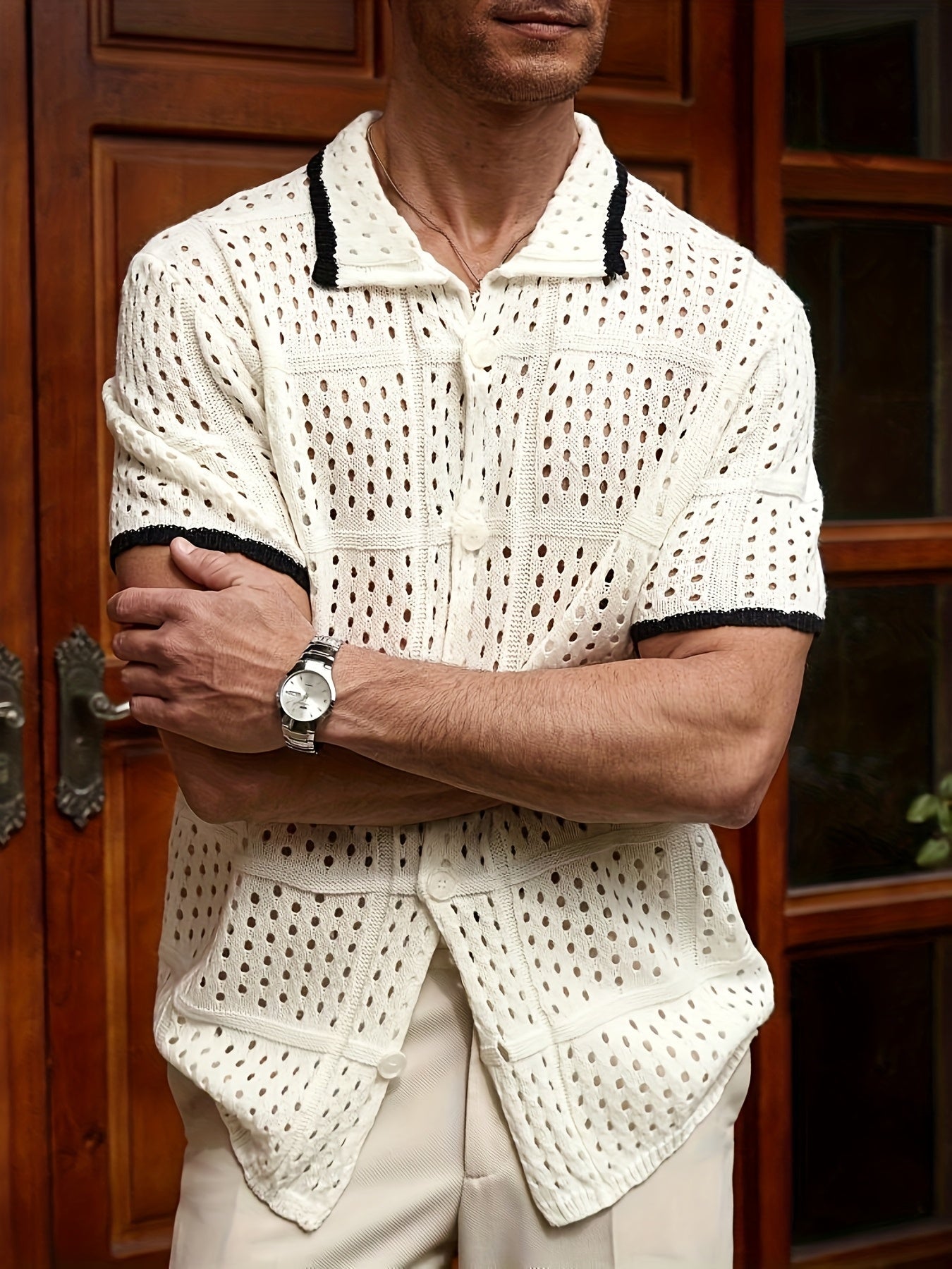 Pastel Wave - knitted shirt