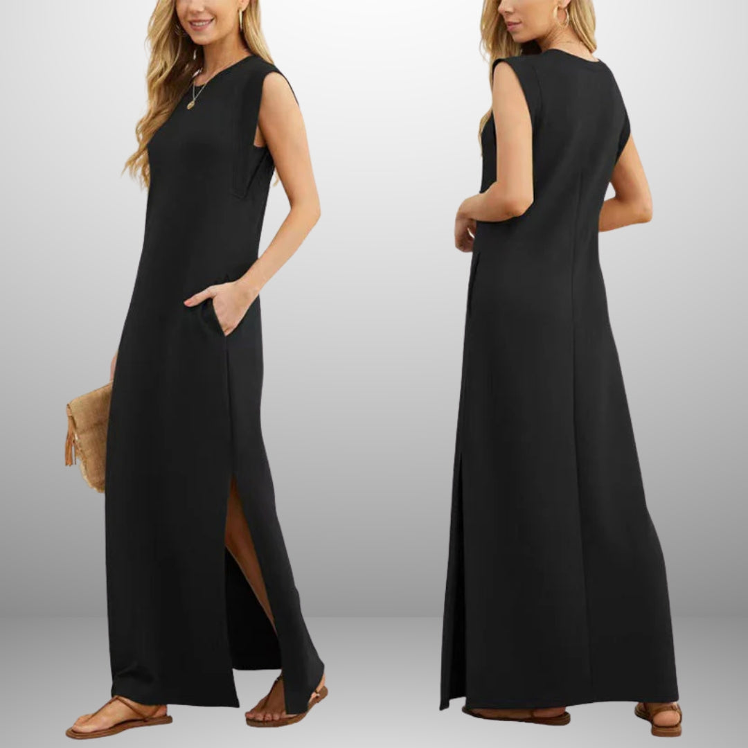 Emma | Long Flowing Wrinkle Free Dress