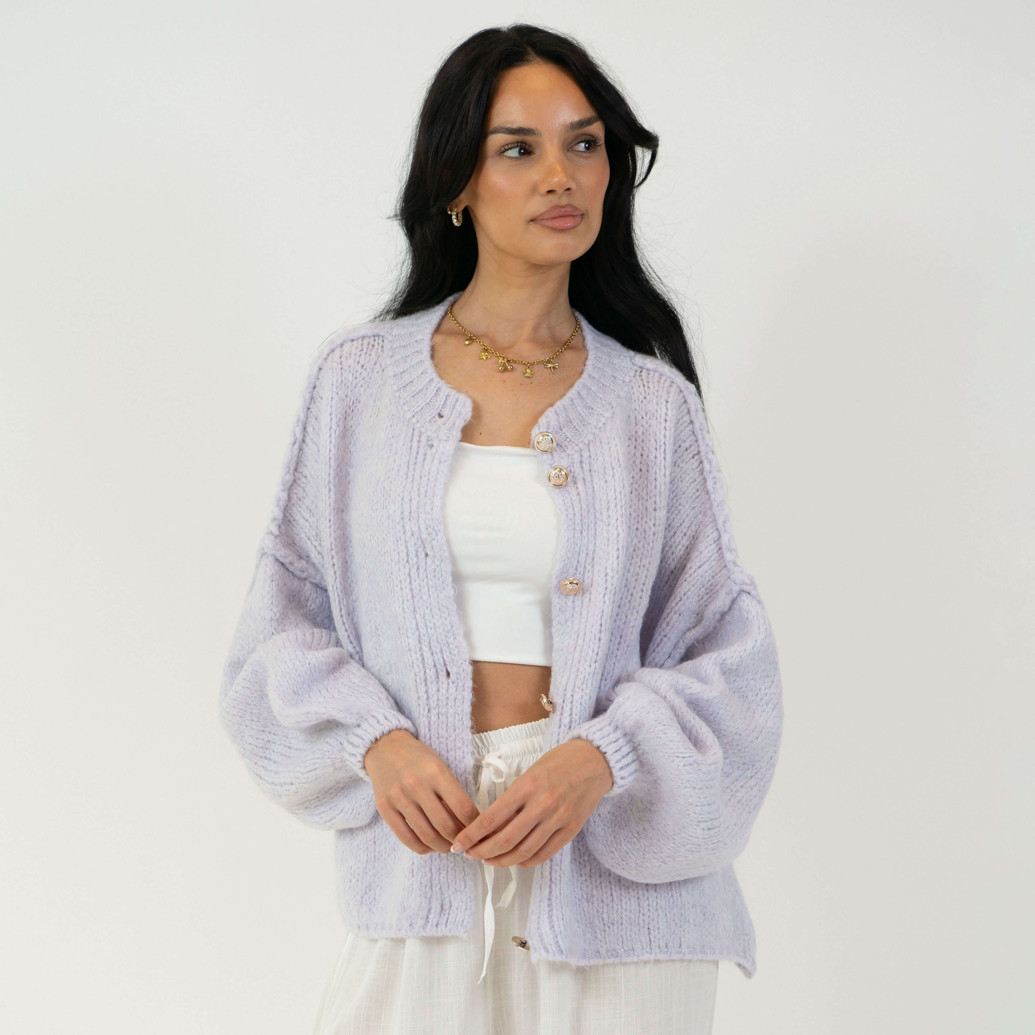 Oversized Cardigan Short "CozyGlam"