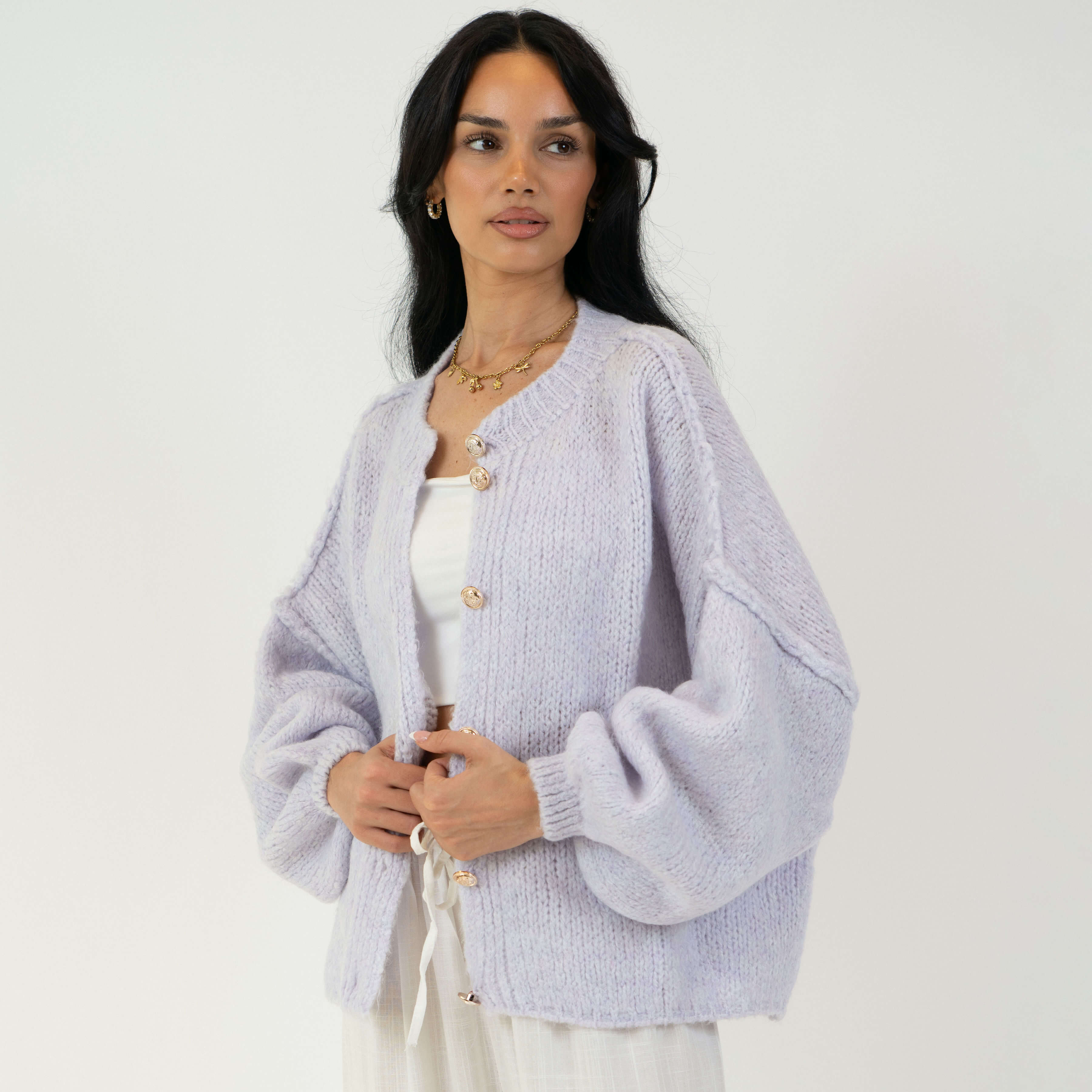 Oversized Cardigan Short "CozyGlam"