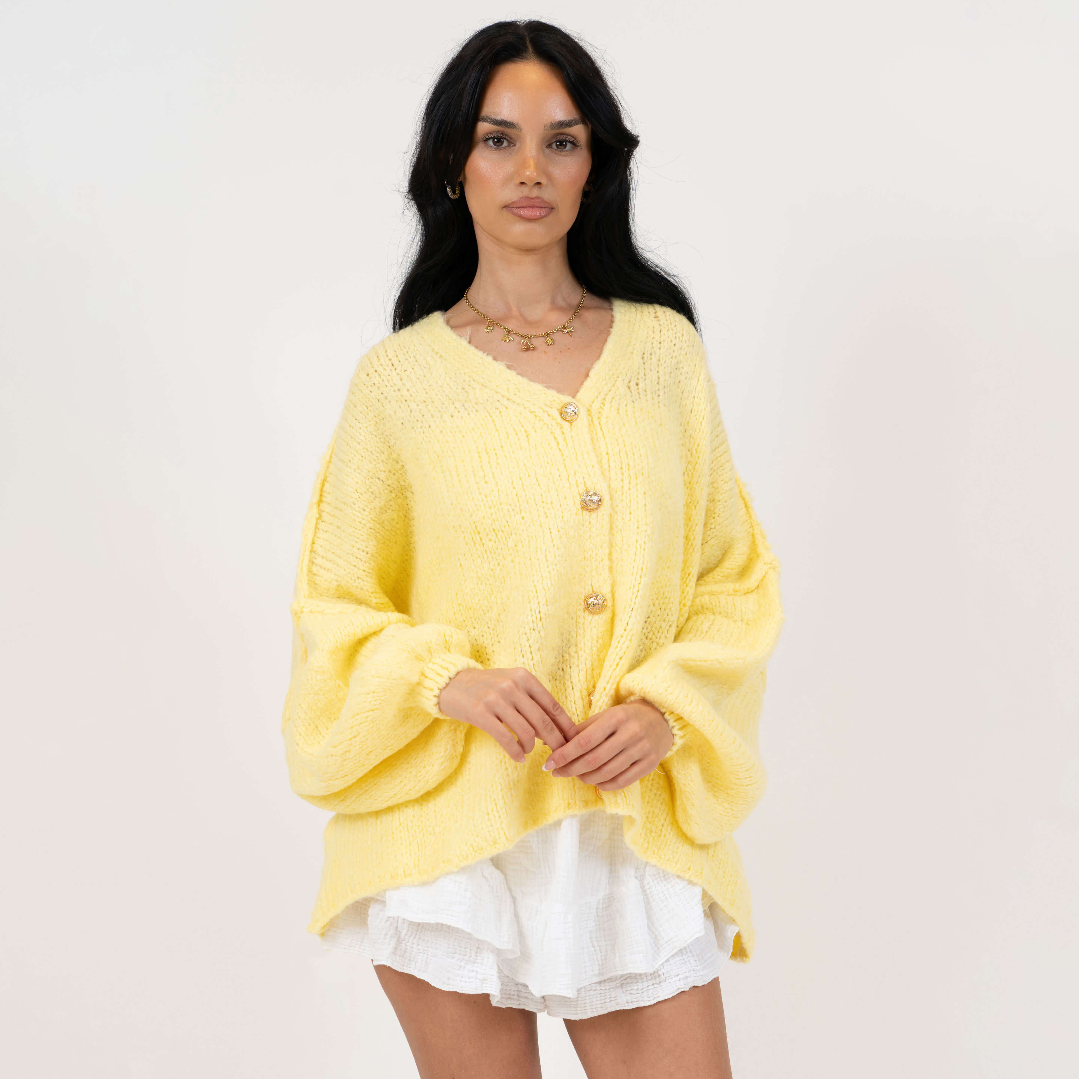 CozyGlam Oversize V-Cardigan