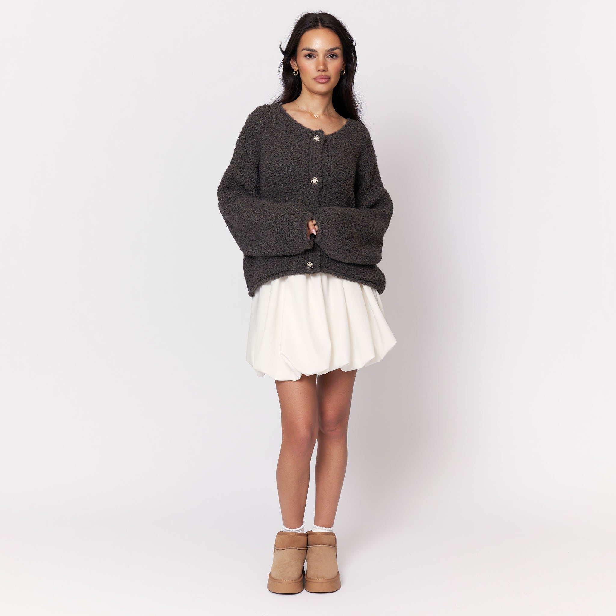 Cozy Bouclé Cardigan