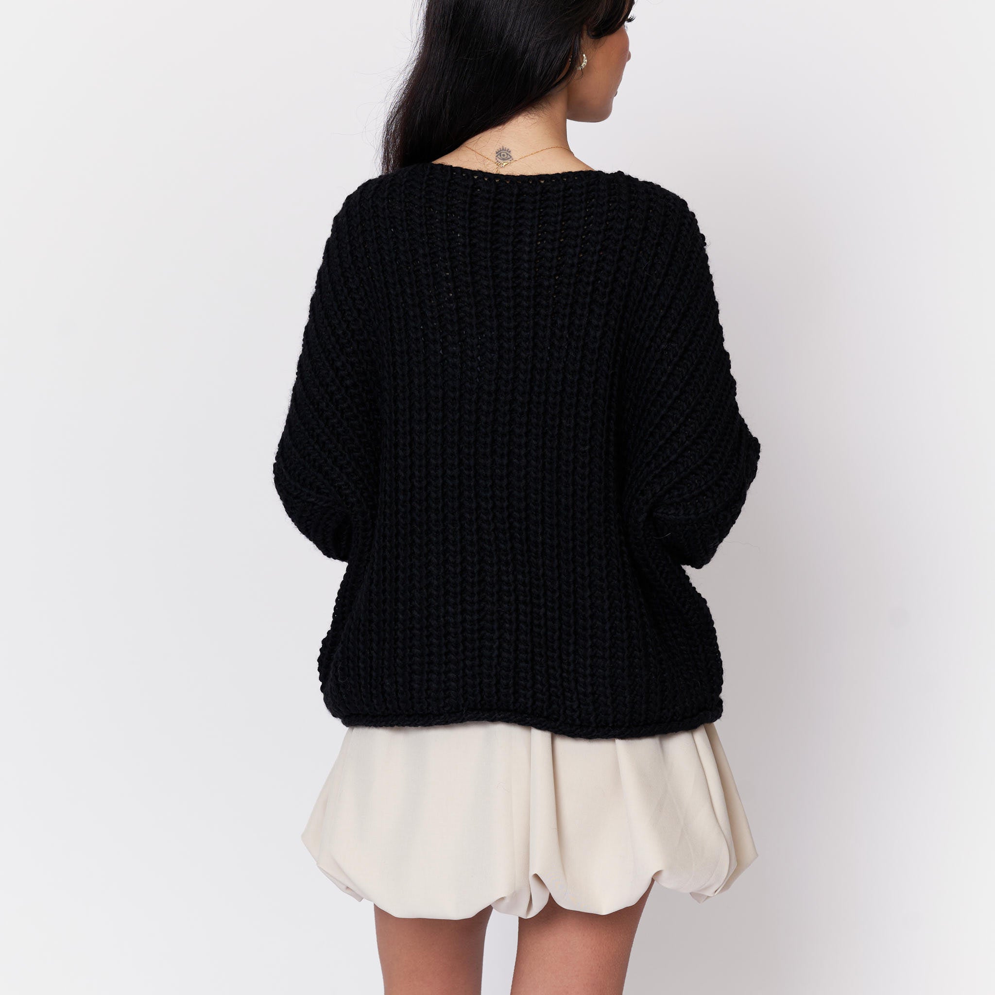Chunky Gold Button Cardigan