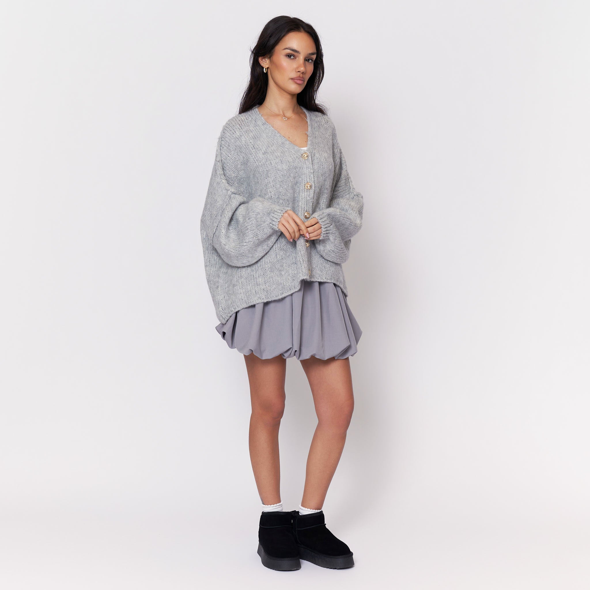 CozyGlam Oversize V-Cardigan