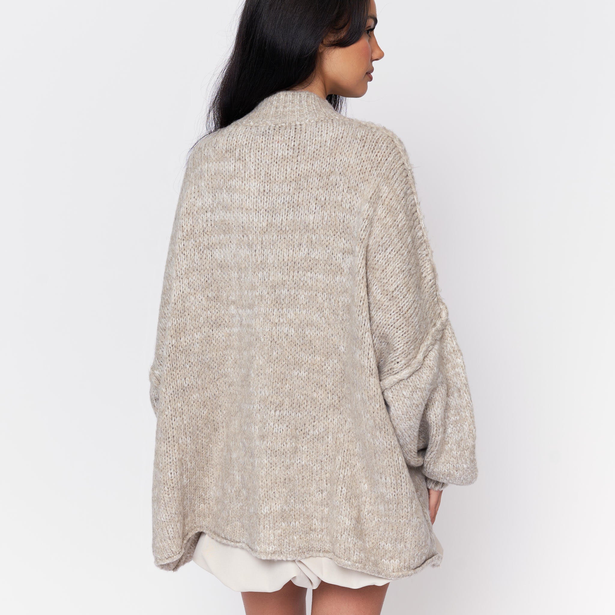 Oversized Cardigan CozyGlam "BiColor"