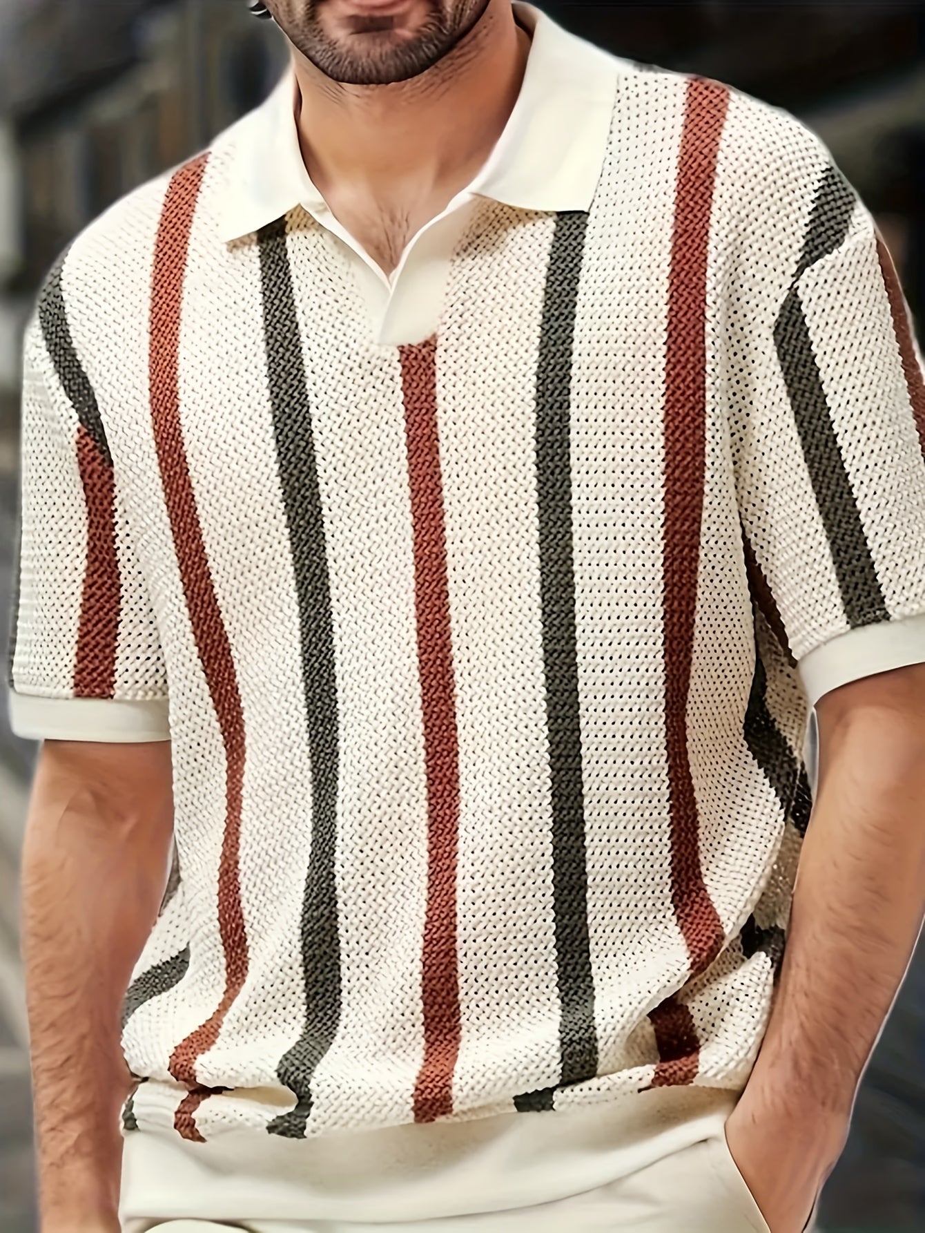Coastal Stripe - knitted shirt