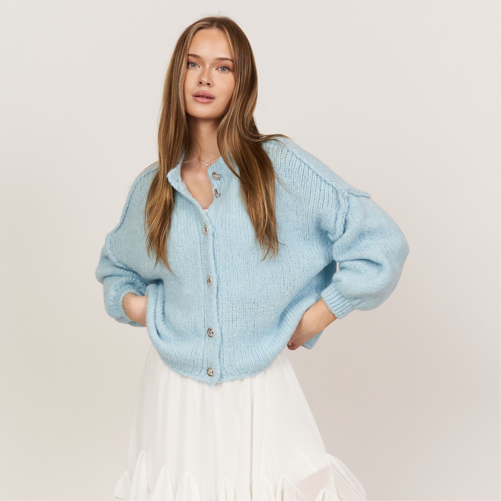 Oversized Cardigan Short "CozyGlam"