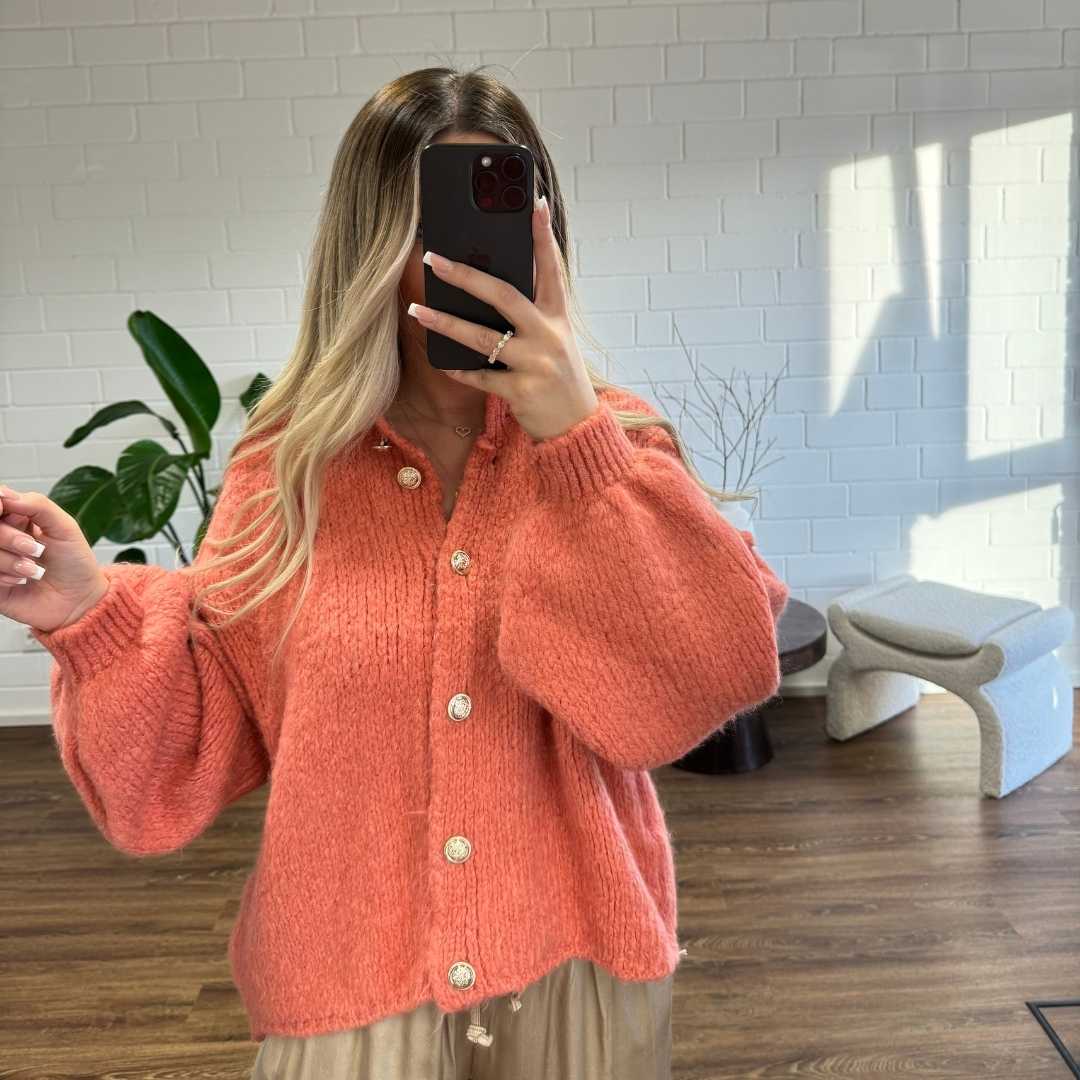 Oversized Cardigan Short "CozyGlam"